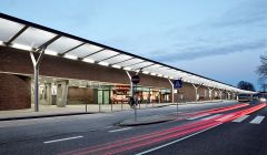 Bus Station Hamburg-Barmbek – Membrane canopy of inflated ETFE foil cushions