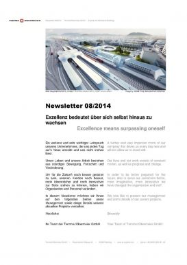 Newsletter 08/2014 Temme//Obermeier - Experts for Membrane