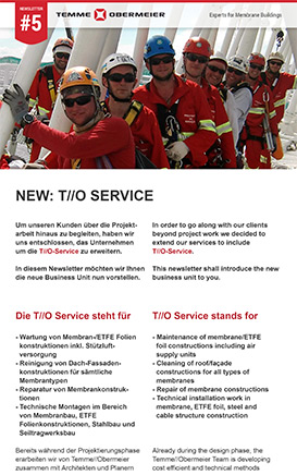 Newsletter #5 New: T//O Service