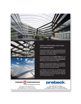 Fachzeitschrift “Architektur International” – Membranbau